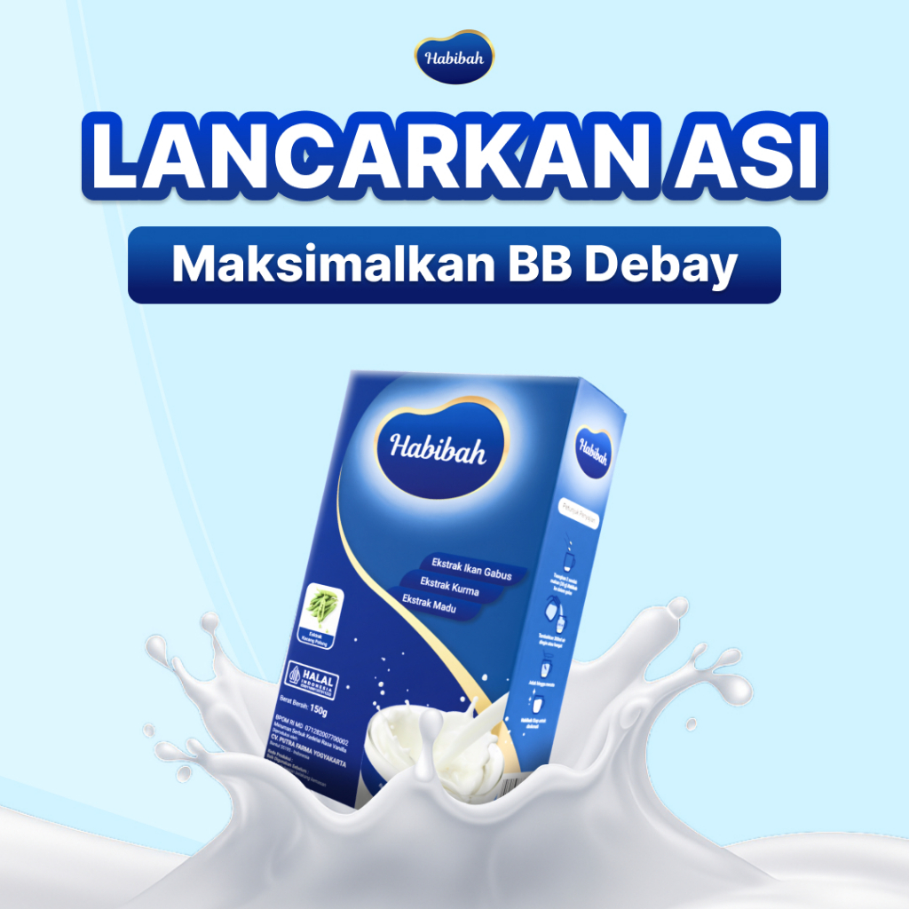 

HABIBAH - ASI Booster Berkualitas - Booster ASI untuk ibu menyusui - Efektif bantu melancarkan ASI dalam 3–5 hari