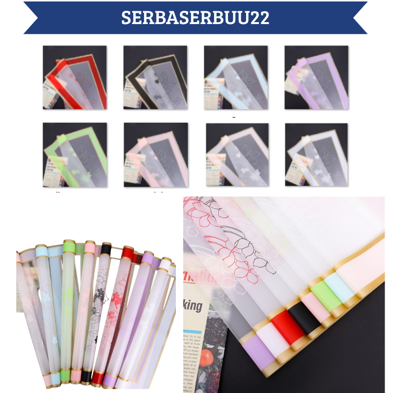 

Kertas Bunga List Gold Cellophane Flower Wrapping Paper Untuk Buket Bucket Bunga KB087 SS22