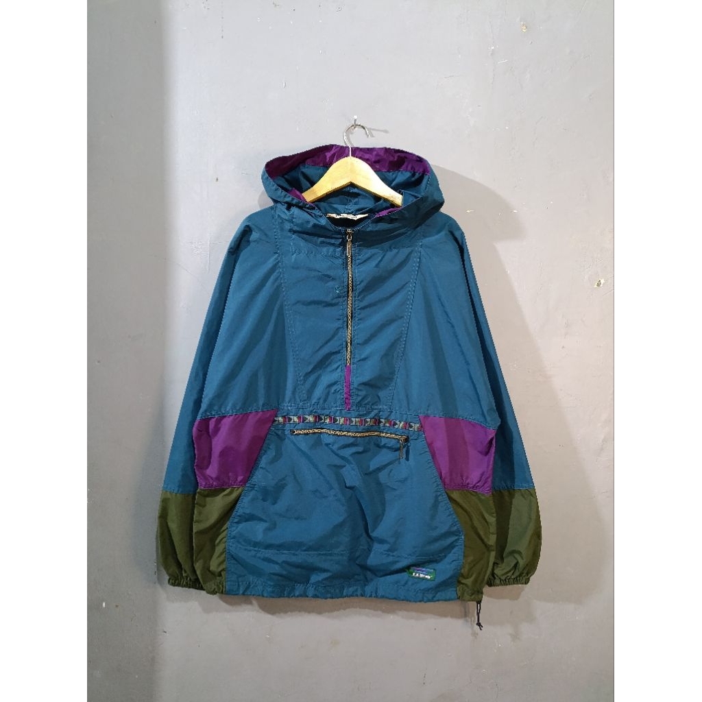 90s LL Bean Aztec Anorak Jacket