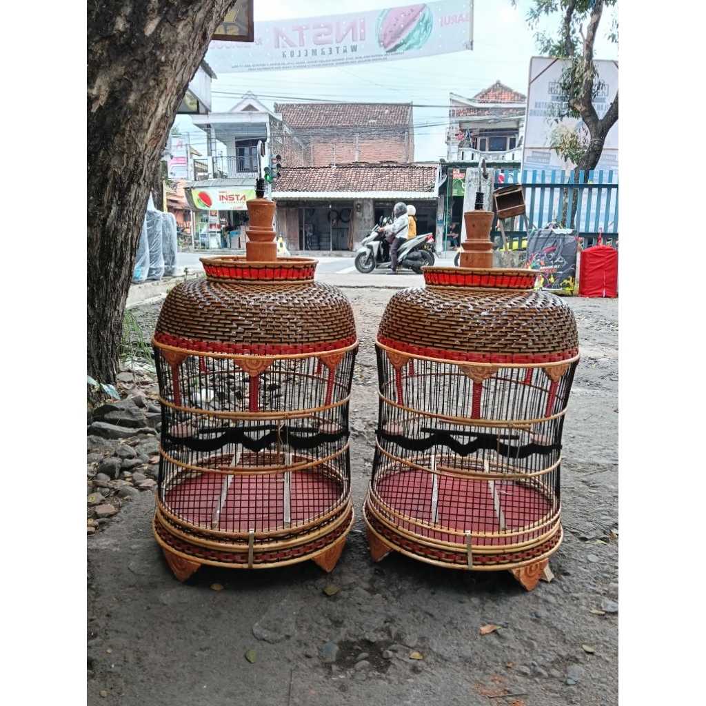 SANGKAR PERKUTUT RAJUT BANGKIK