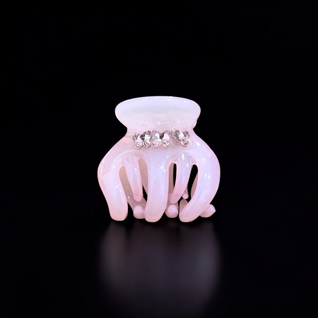 Jepit rambut jedai original premium Kamino model Korea warna pastel transparan dan kupu kupu kristal