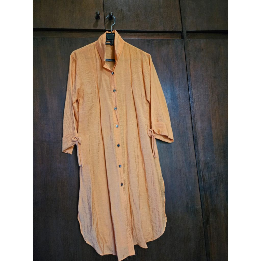 Preloved tunik wanita baju second tunik wanita warna orange