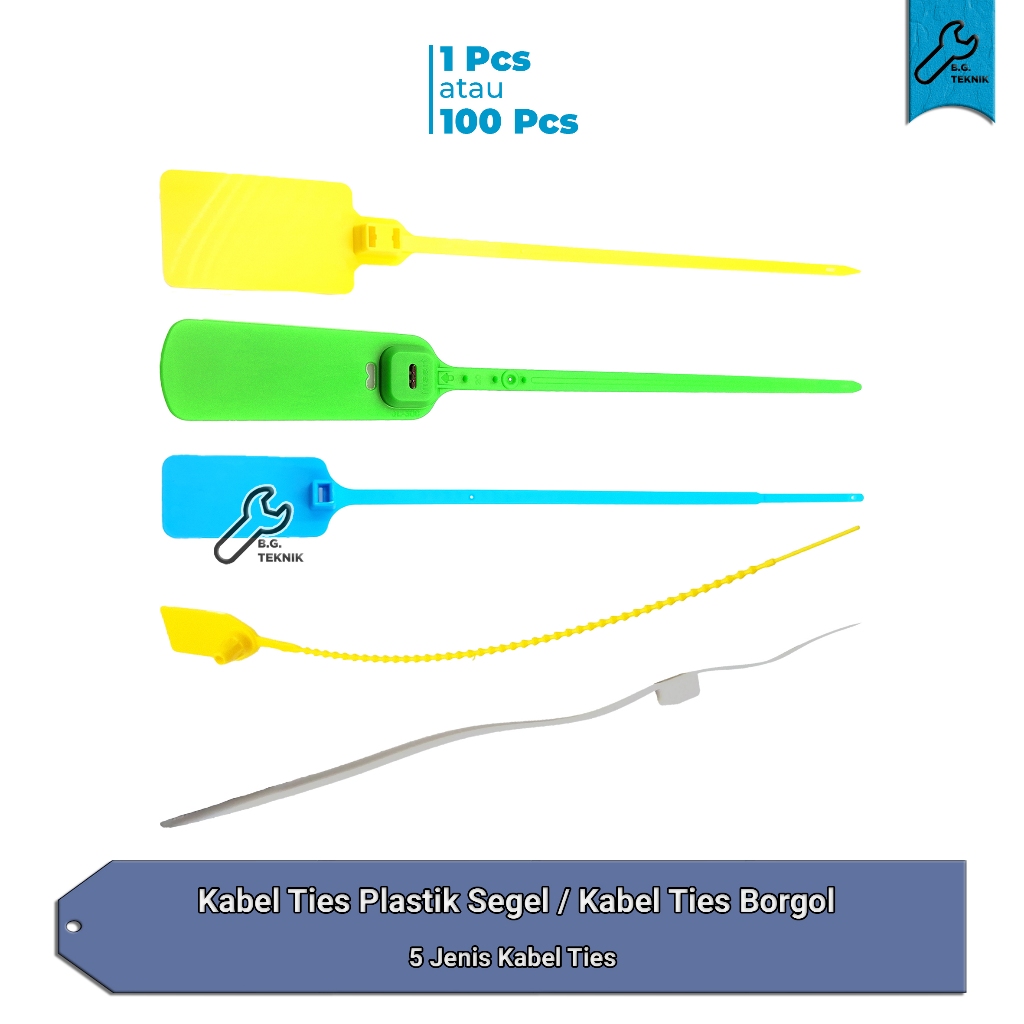 Kabel Ties Cable Tie Plastic Security Seal Segel Koper Panel Container [SATUAN]