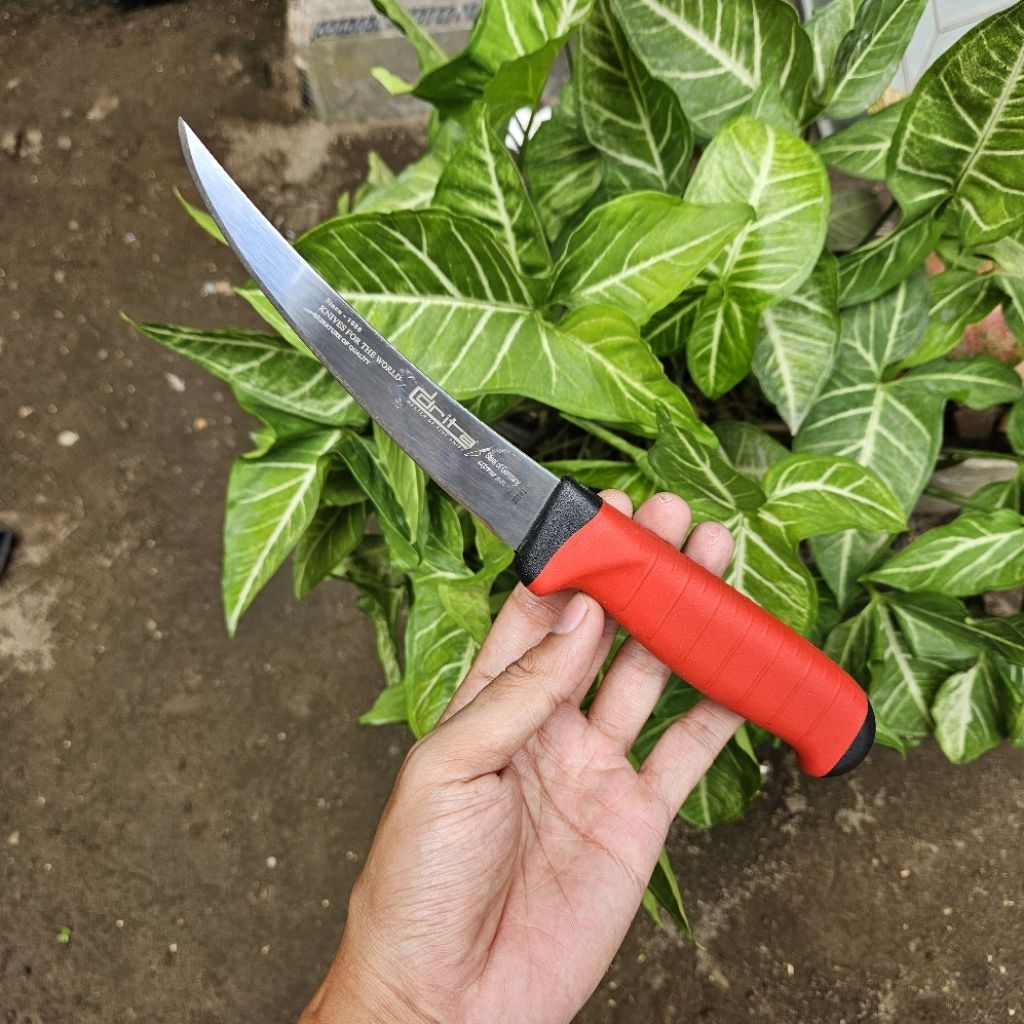 Pisau Boning lengkung  Anti Slip Drita 16 cm