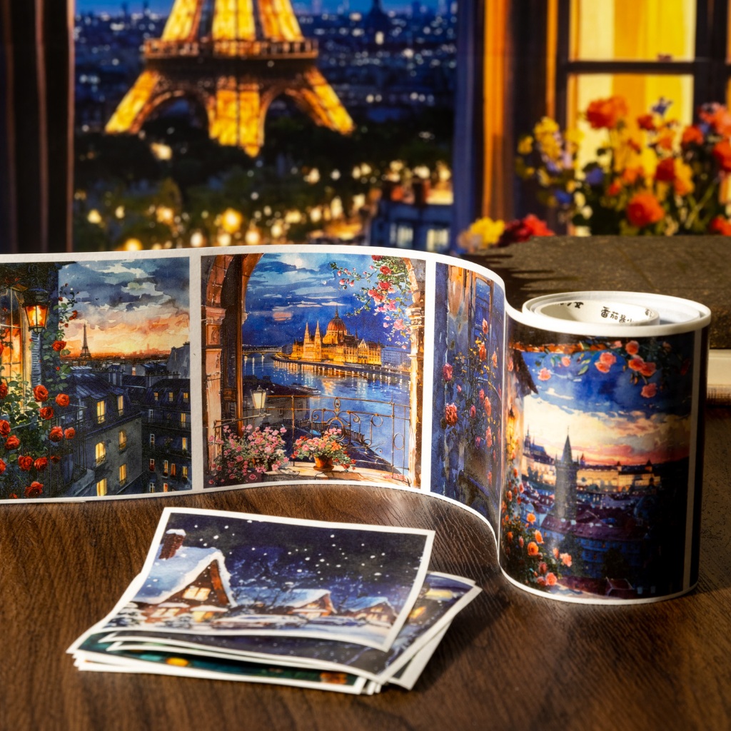 

(5M29) Washi Tape 80mmx2m Seri Lukisan Malam Sticker Aesthetic Dekorasi Journal Vintage Retro Scrapbook Jurnal Stiker Selotip