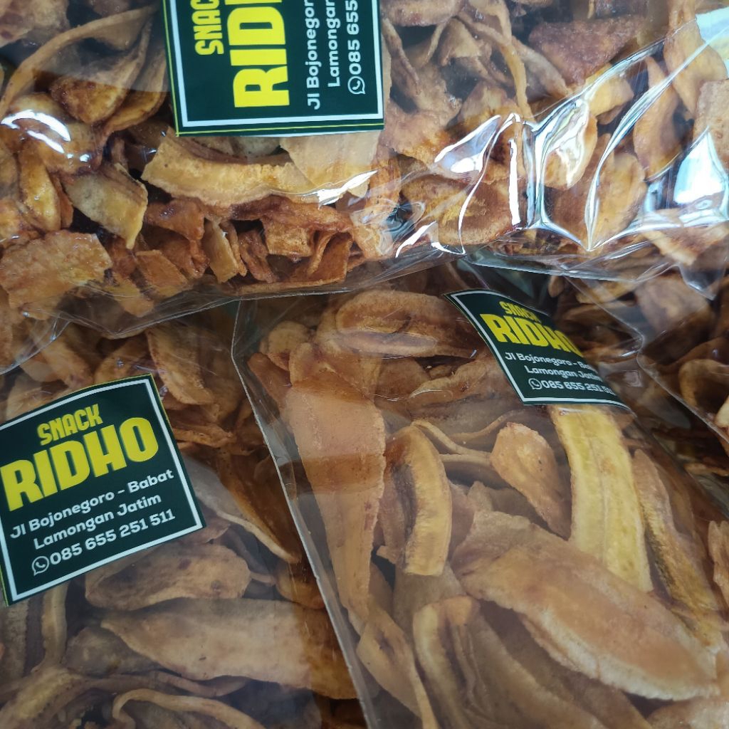 

Kripik pisang manis asinRM RIDHO BABAT
