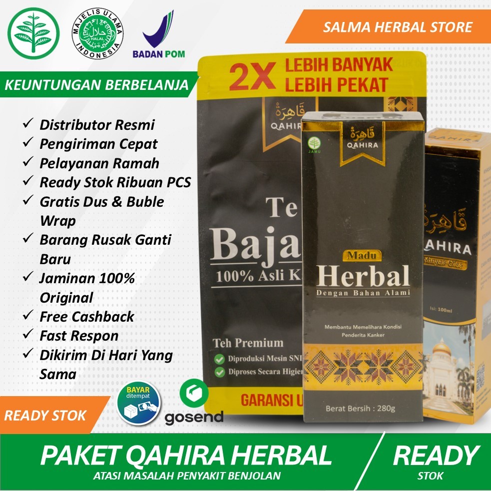 Variasi Minyak Qahira + Madu Herbal + Teh Bajakah | Menyembuhkan Segala Penyakit Minyak Oles Qahira 