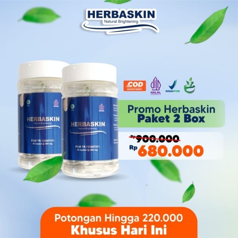 2 BOX 100% ORI HERBASKIN PENGHILANG FLEK