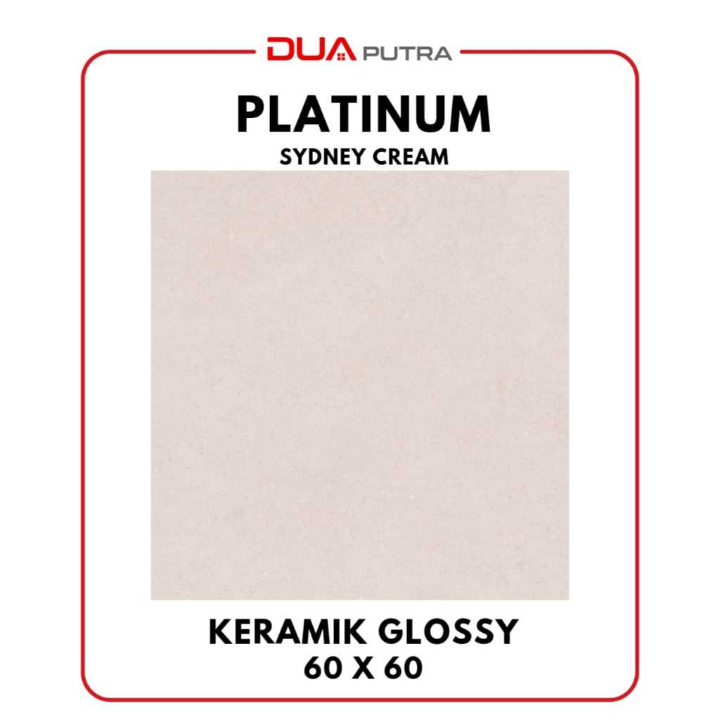 Keramik Lantai Platinum Sydney cream Rec 60x60 cm /Keramik lantai ruang tamu, kamar tidur, dinding m
