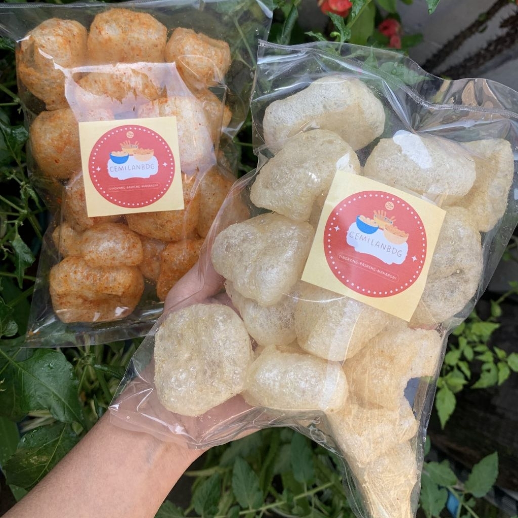 

Kerupuk kulit kering gurih, makaroni murah,makaroni bantet