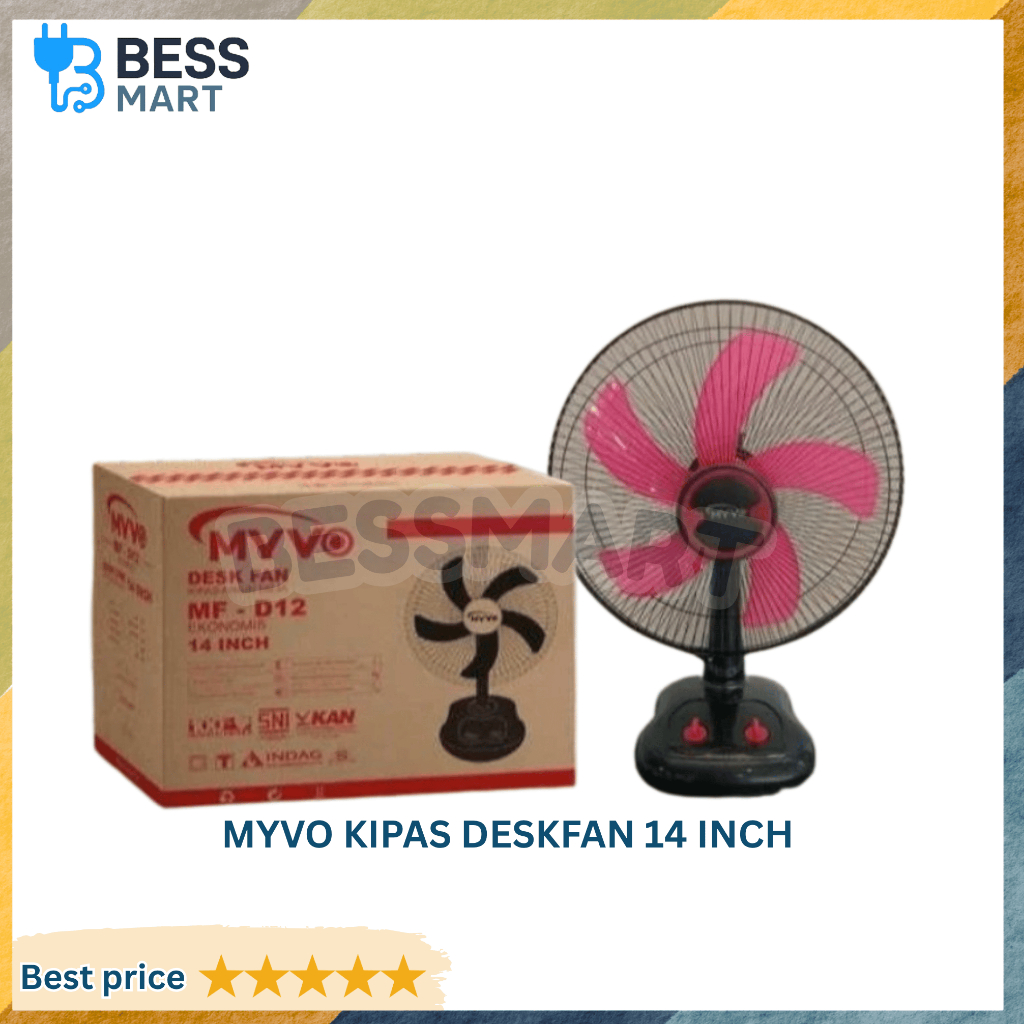Myvo Kipas Desk Fan 14 inch