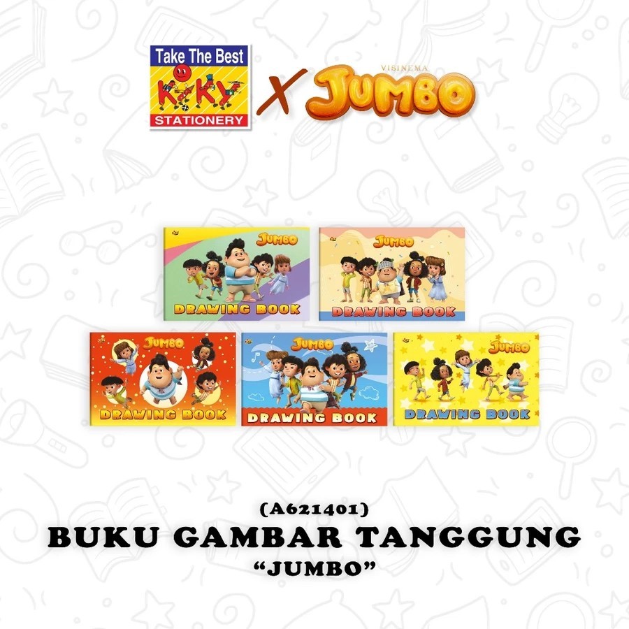 

ATK - Buku Gambar KIKY x JUMBO Edisi Spesial Buku Gambar Uk A4 (18 x 27 cm) (1 pcs)