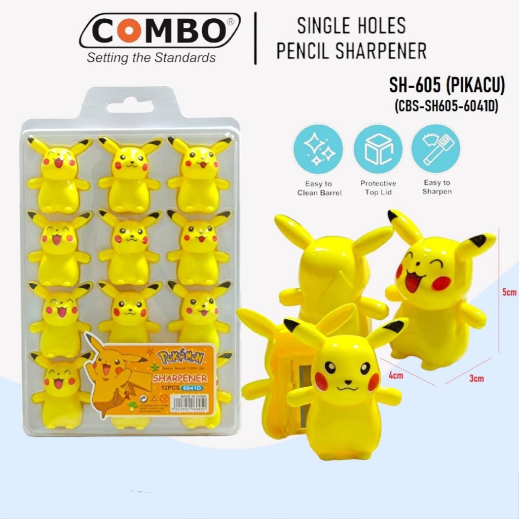 

1 LSN / 12 Pcs Rautan Pokemon 6041D Pikacu