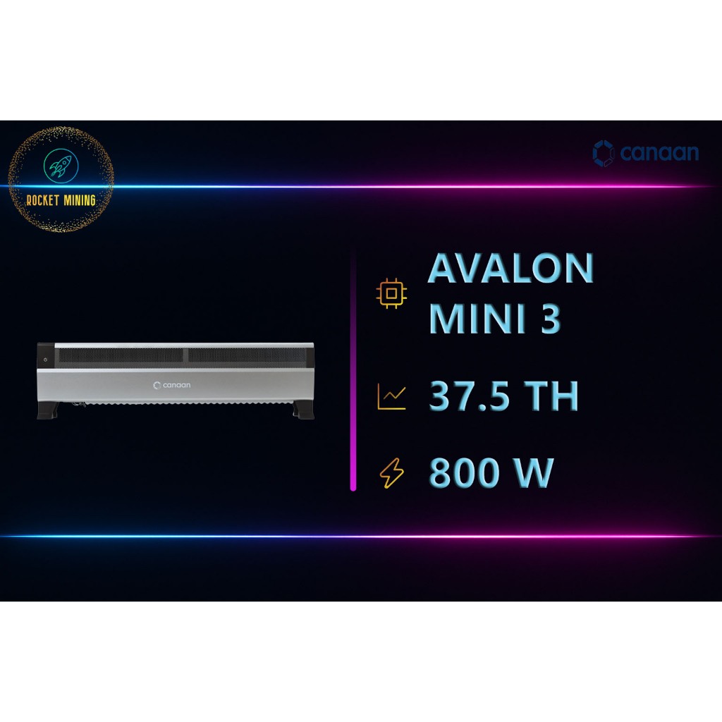 Avalon Mini 3 - 37.5 TH - 800 W - Asic Miner