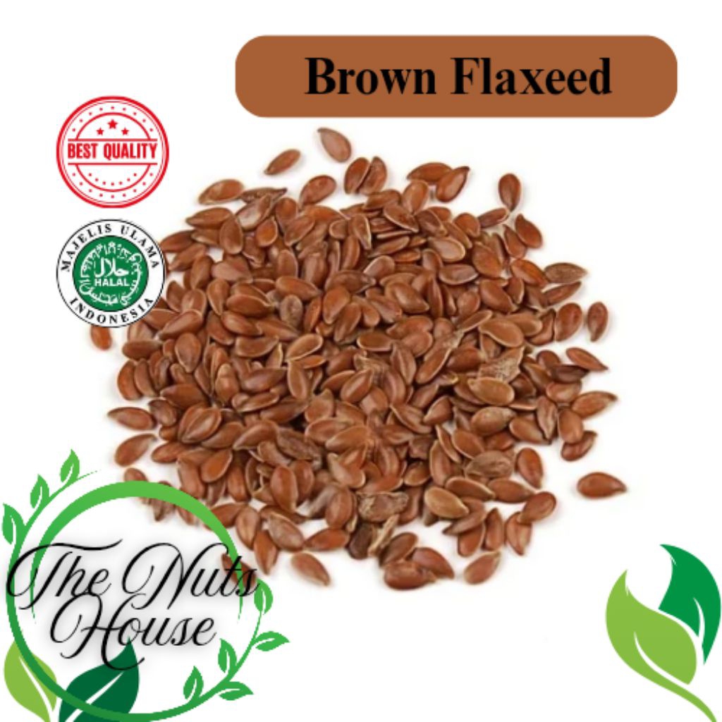 

Biji Rami Coklat Utuh/ BrownFlexeed 1 KG kualitas Premium