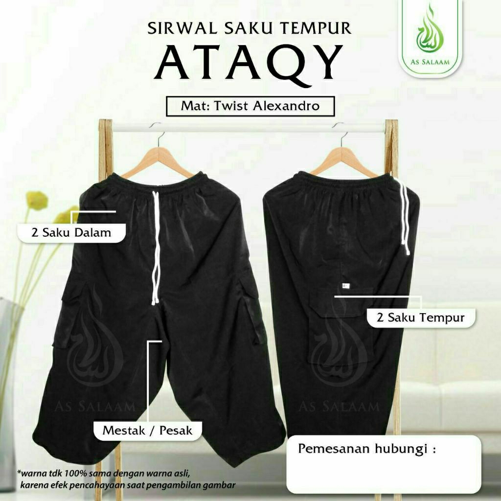 Ataqy Sirwal Celana Sunnah Syari Cingkrang Dewasa Alexandro