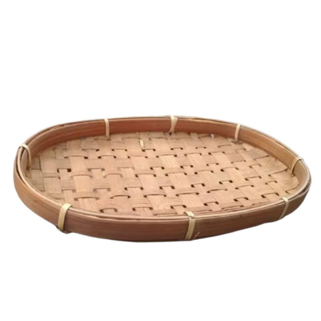 Piring Lalapan Bambu Model Oval | Piring Bambu Oval