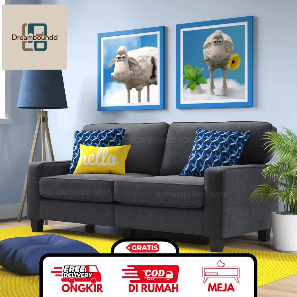 Sofa Minimalis 2 Dudukan | Sofa Kecil Nyaman untuk Ruang Tamu Modern