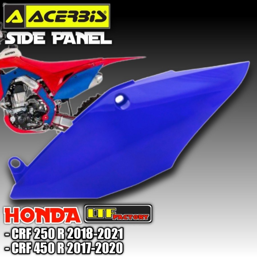 HONDA CR - CRF 250 300 450 R RX ENDURO 2017 2018 2019 2020 2021 - ACERBIS RIGHT LEFT SIDE PANEL COVE