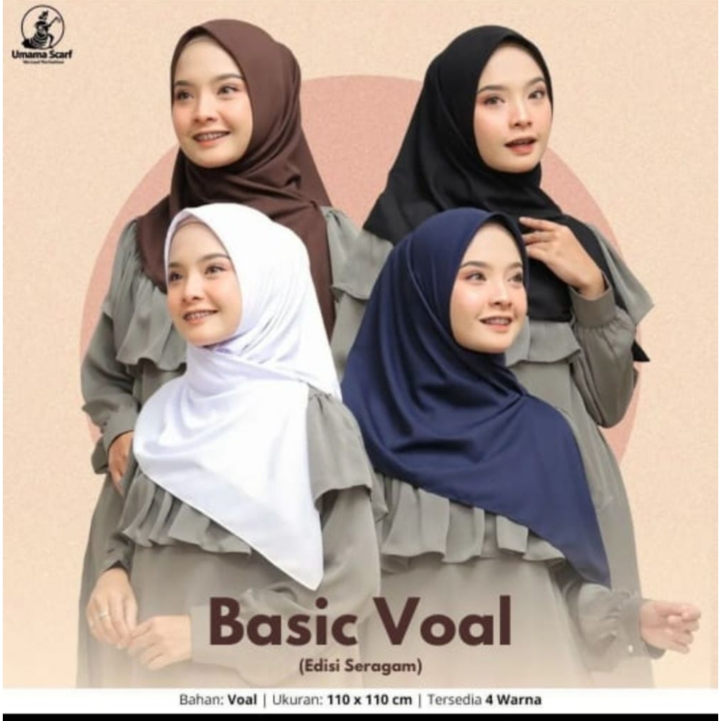 UMAMA BASSIC VOAL HIJAB SEKOLAH