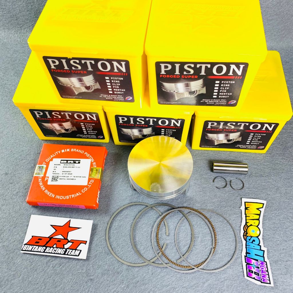 PISTON BRT SUPER FORGED PIN 15 66 68 70 72 74 76 FORGED PIN 15 MARQSAH NGANA18