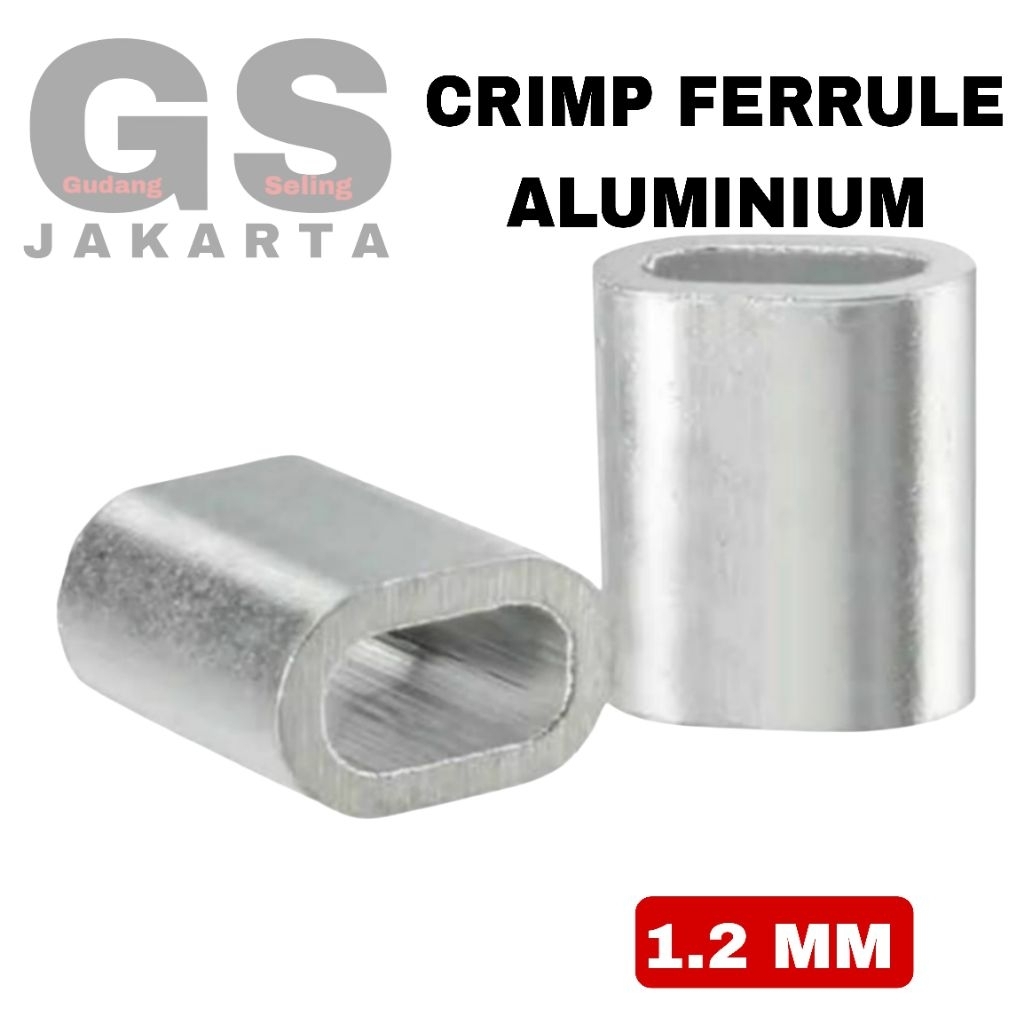 crimp ferrule 1.2mm / ferrule klem 1.2mm / ferrule sling 1.2mm