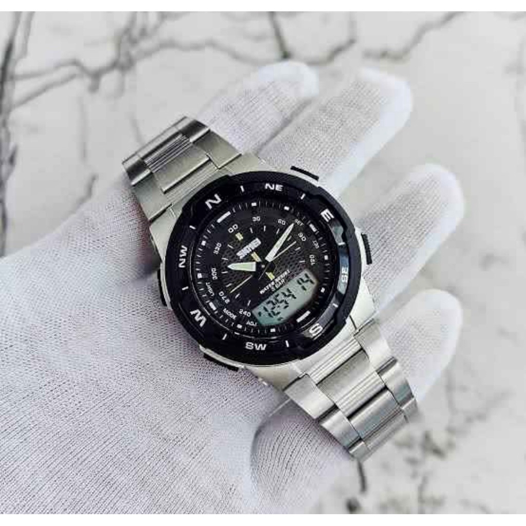 Jam tangan Pria SKMEI Sporty Dual Time Waterproof