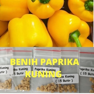 Benih Paprika Kuning Unggul – Isi 15 Butir | Cocok Dataran Tinggi & Rendah
