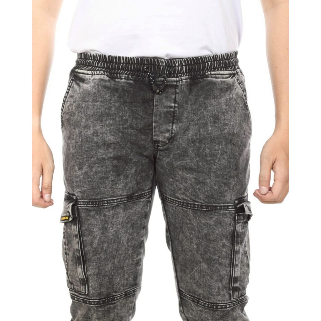 B-FOUR Jogger Jeans Pants Cargo Panjang Pria Wanita Unisex Slimfit Ukuran Jumbo Bigsize Terlaris