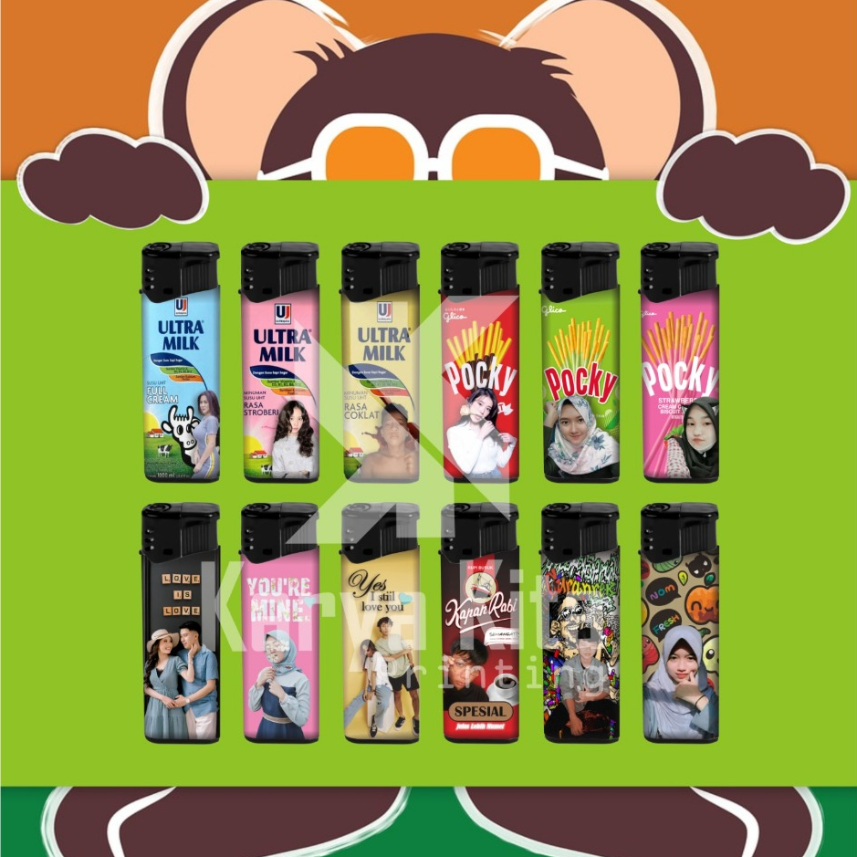 Korek Api Gas Custom | Korek Gas Kekinian | Korek Api Custom Lucu | READY BISA COD