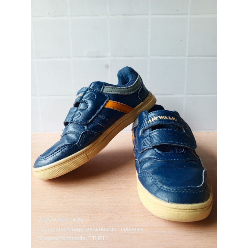 Sepatu Anak Airwalk Jr Navy Size 31 Second Original