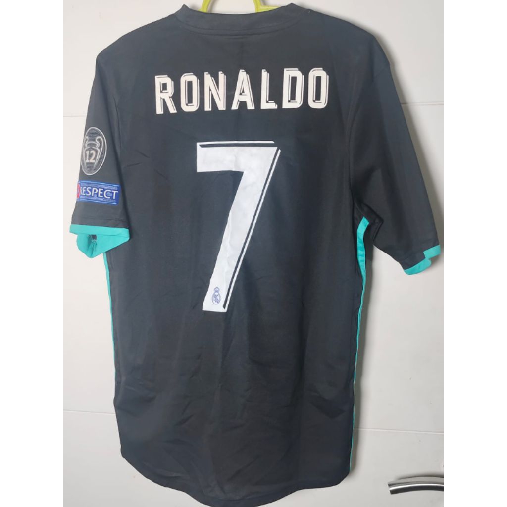 Jersey Real Madrid Away 2017/18 Nameset#7.RONALDO