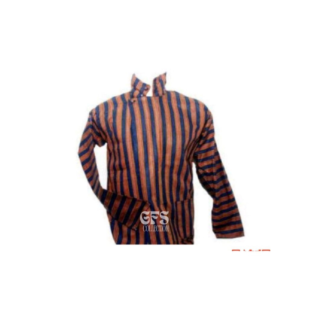 Surjan lurik coklat hitam