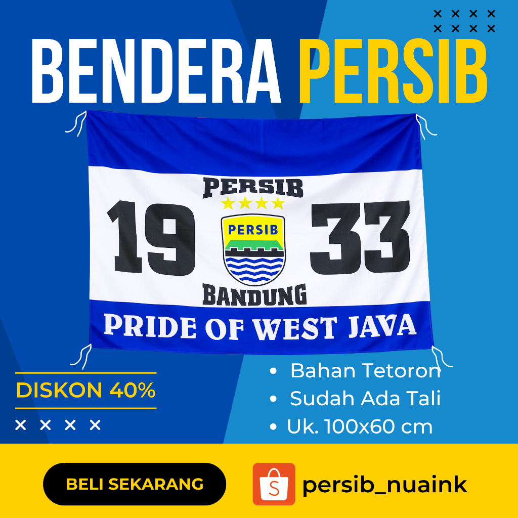 Persib Bandung Bendera Persib Bendera Viking Persib 1933