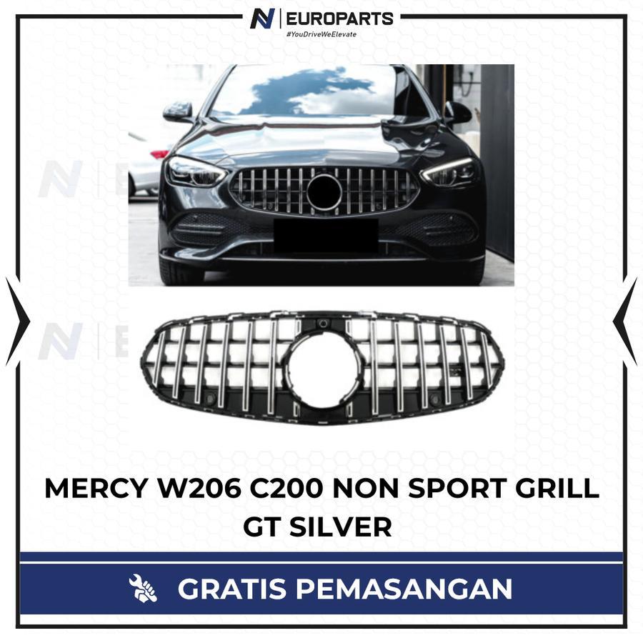 W206 GRILL GT SILVER NON SPORT C200 | GRILL DEPAN MERCEDES W206 GT SILVER UNTUK C200
