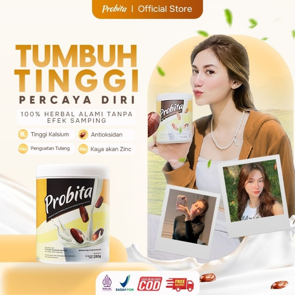 

Probita Susu Kurma – Perpaduan Susu Kambing Etawa & Kurma Ajwa Pilihan (1 BOX) BPOM & Halal