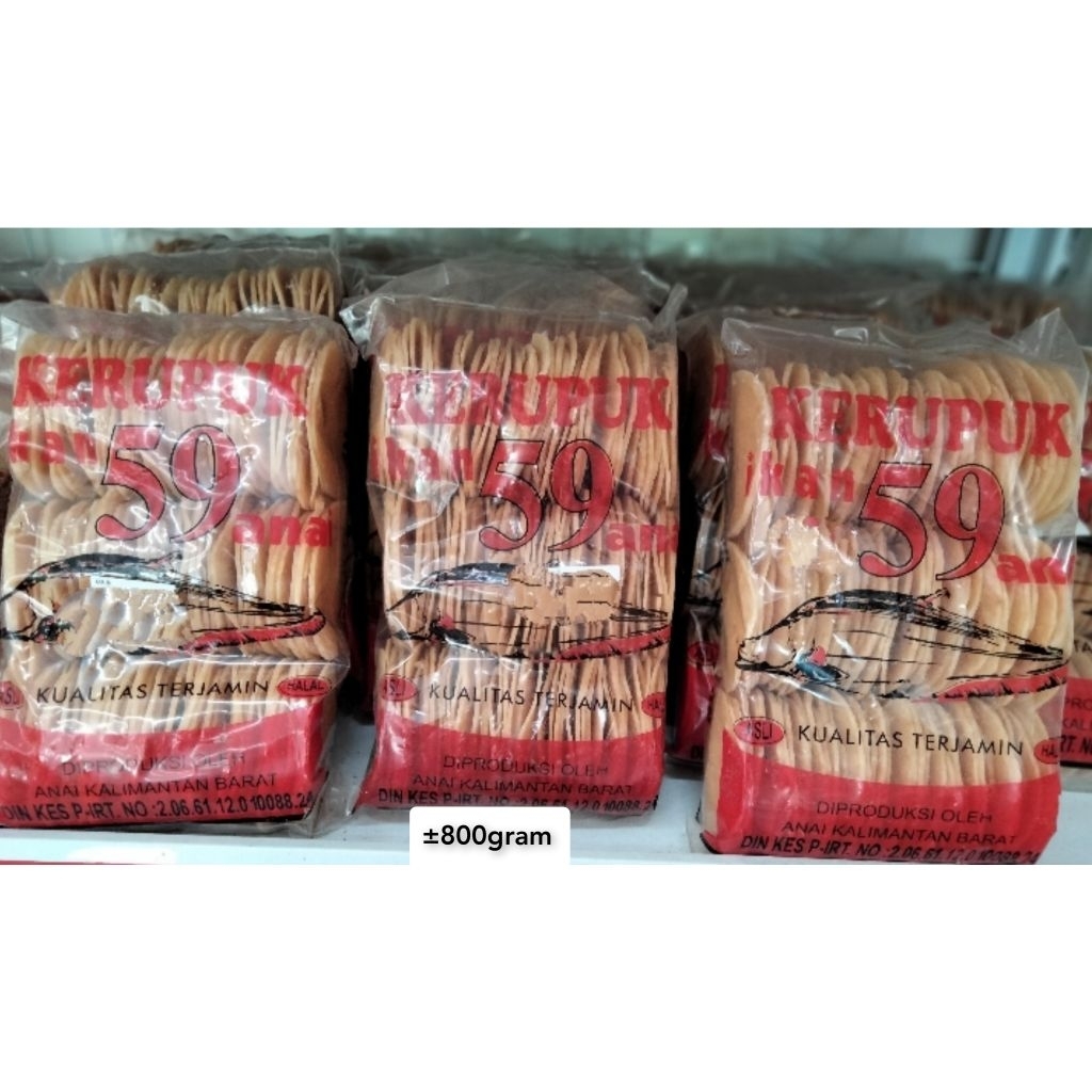 

Kerupuk Ikan 59 Anai / Kerupuk Ikan Belidak Asli Pontianak / Krupuk ikan Pipih / Kerupuk ikan Mentah / Oleh Oleh Khas Pontianak / Kerupuk Pontianak / Kerupuk Anai