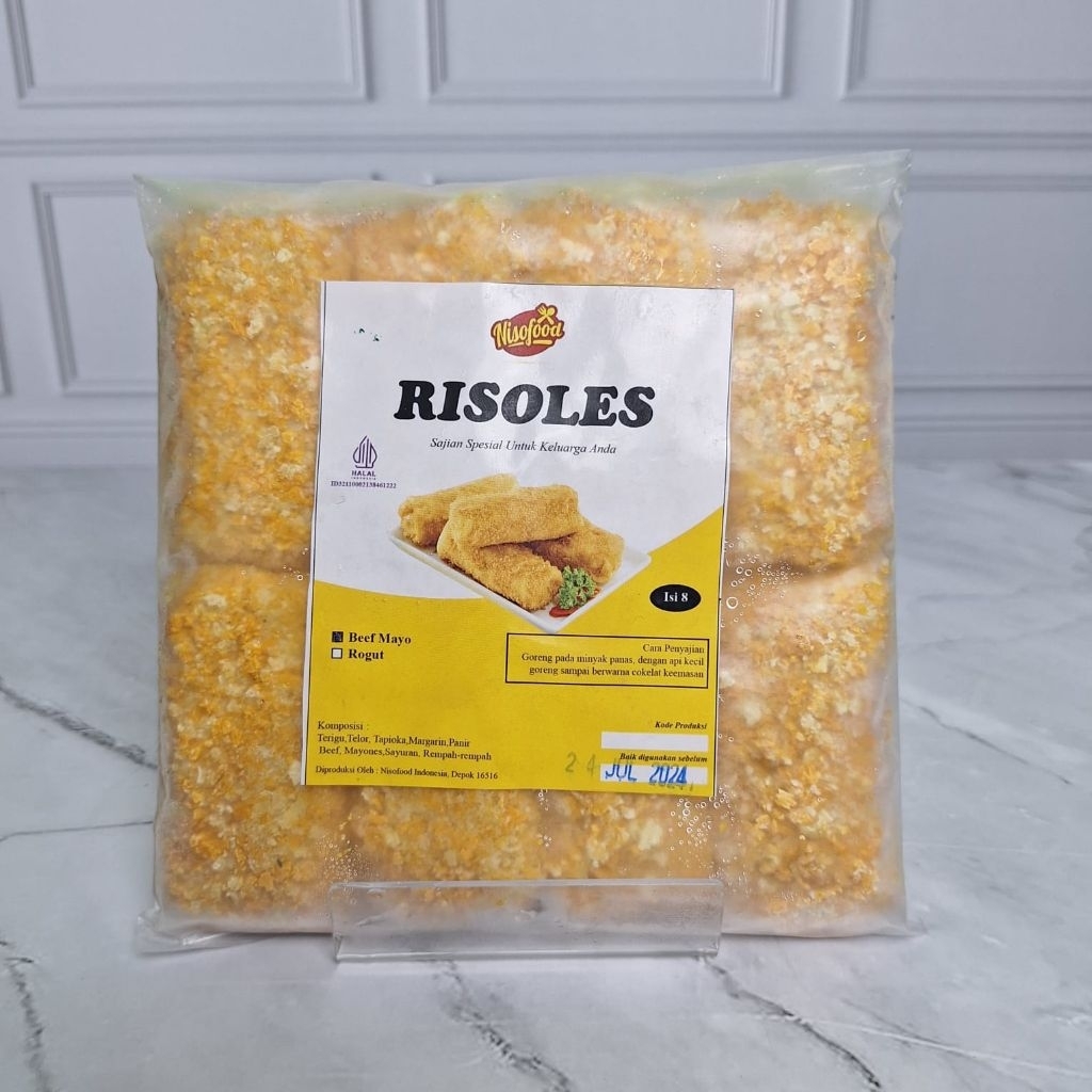 

Aneka camilan beku siap goreng / risoles beef mayo / risoles rogut risoles ragout / risol bihun risol kampung / sosis solo ayam suwir / combro comro / martabak telur