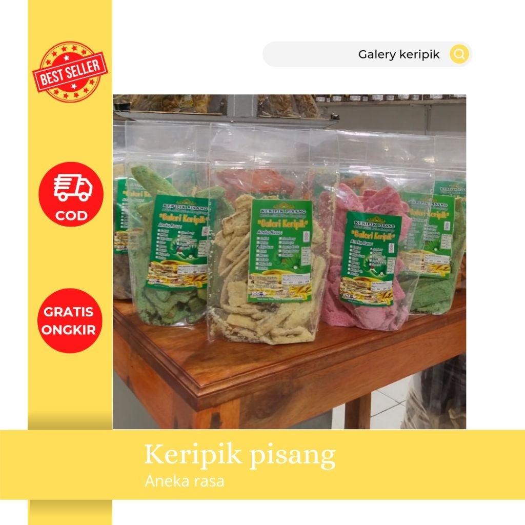 

aneka macam keripik pisang varian rasa