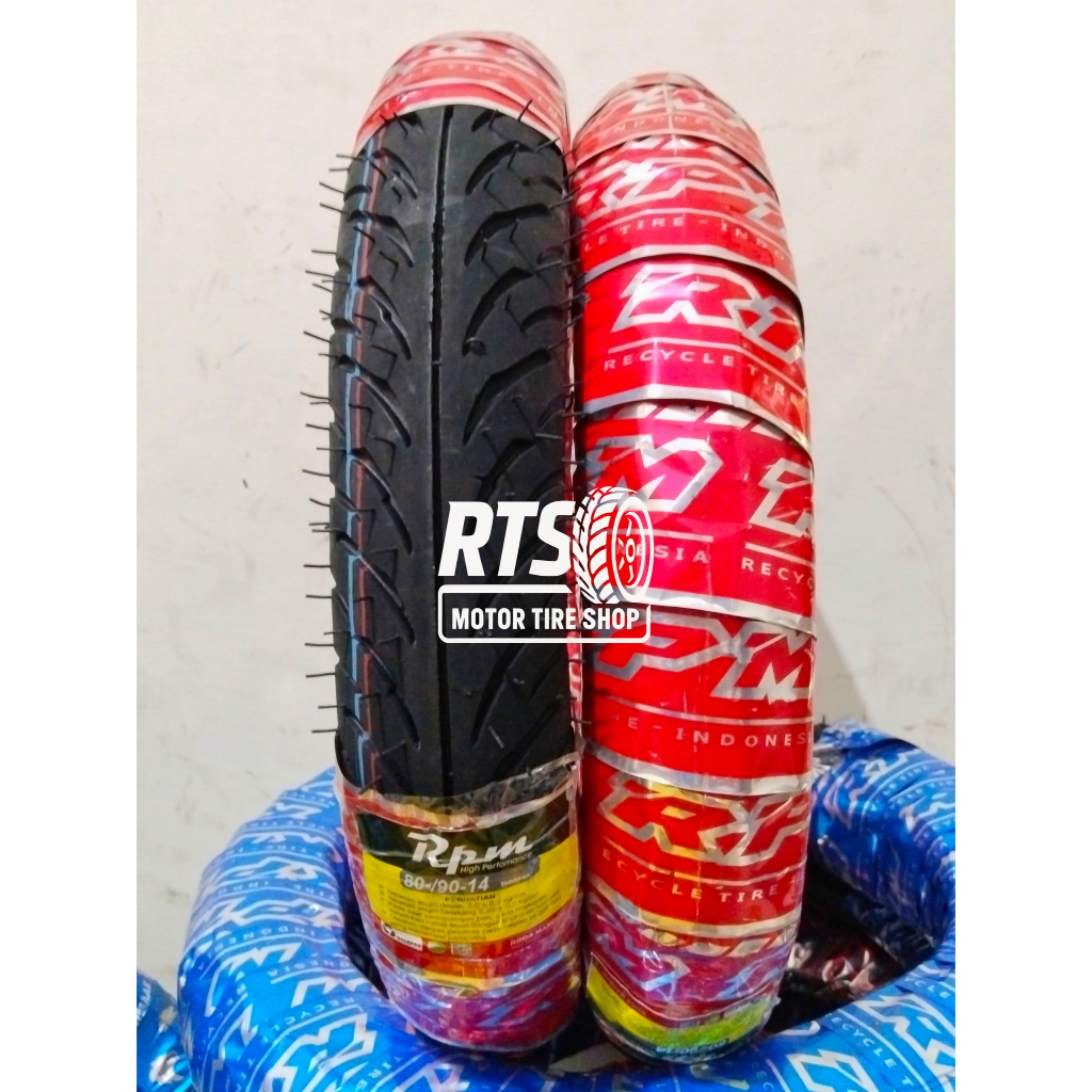 BAN RPM 80/90-14 RING 14 TUBLESS UNTUK BAN MOTOR METIC