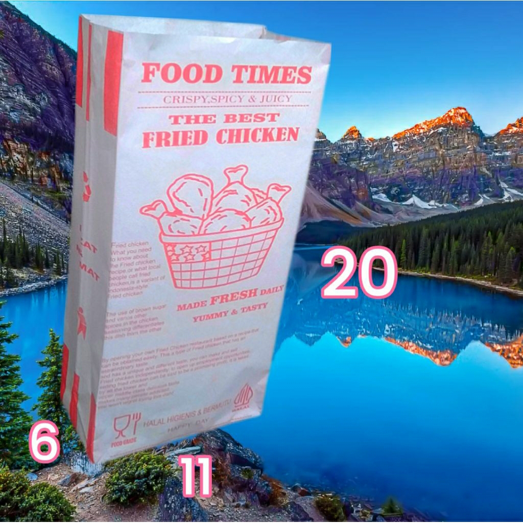 bungkus chicken kertas gorengan kemasan chicken