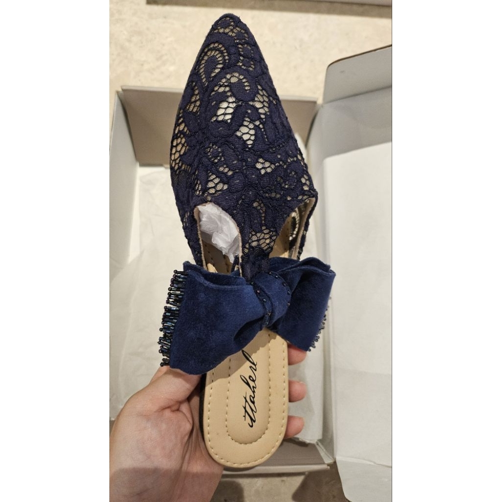 Ittaherl Curated x Eddy Betty Slip on Blue sz 38