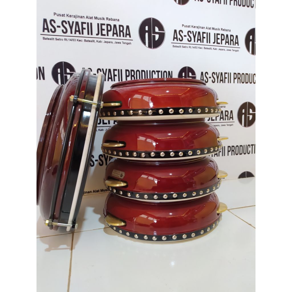 satu set alat rebana banjari