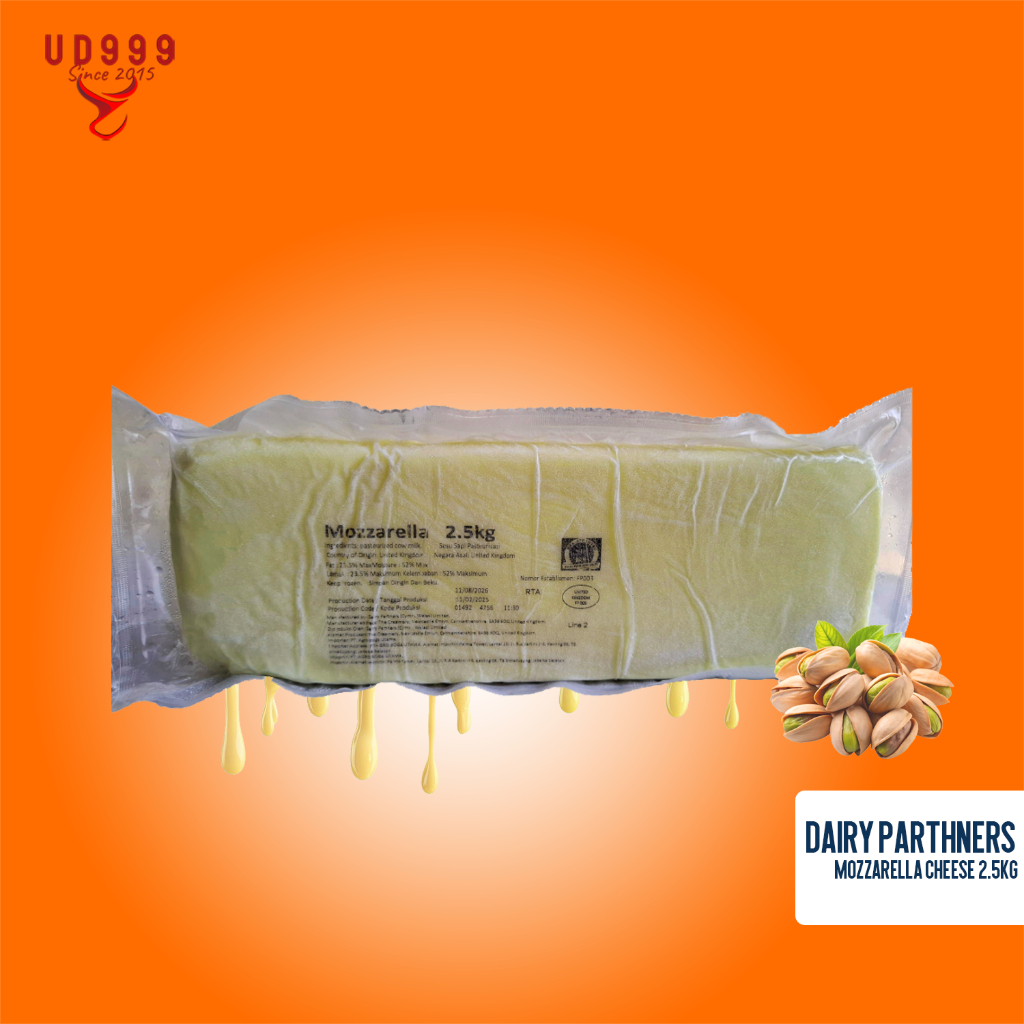 

DAIRY PARTNERS MOZZARELLA CHEESE BLOCK SIZE 2.5KG