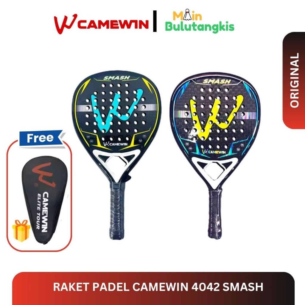 Raket Padel CAMEWIN Smash 4042 Carbon 12k Original