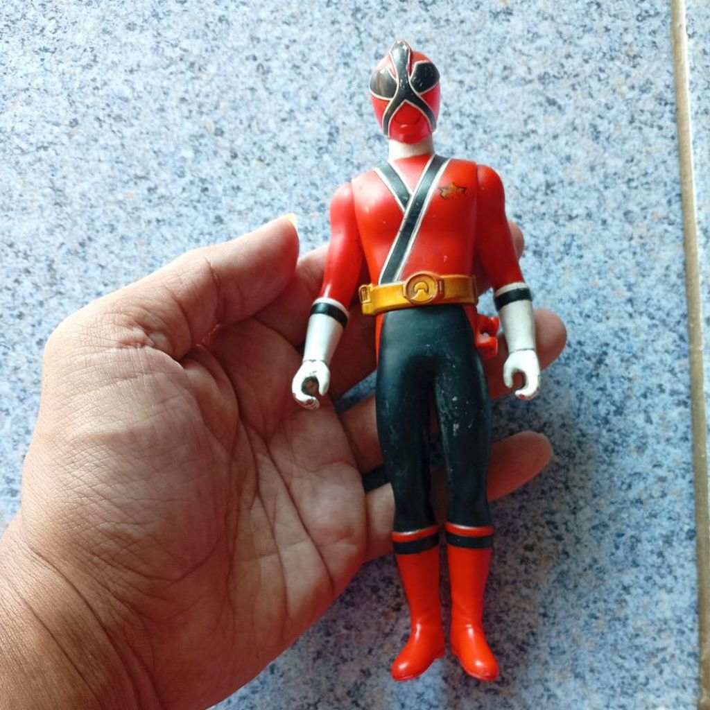 Power Rangers Shinken Red Shinkenger SHS Sentai 17cm Sofubi