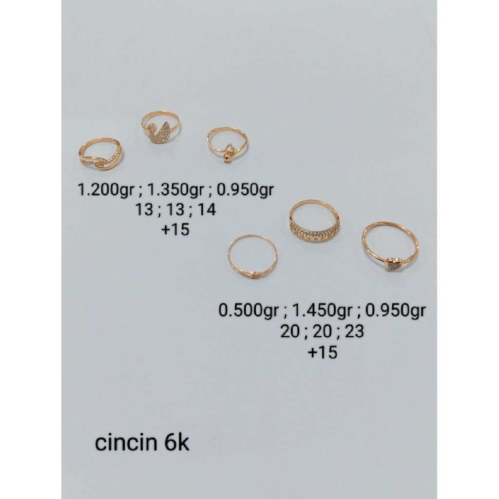 cincin emas 6 karat