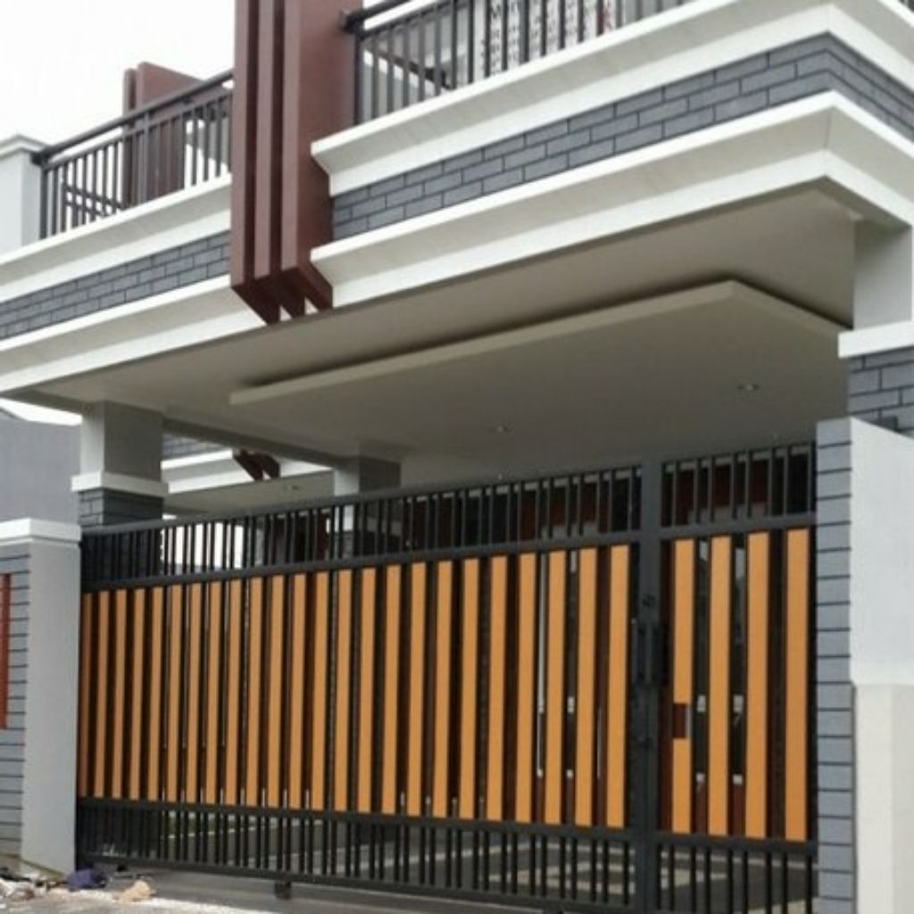 pagar grc minimalis modern besi galvanis