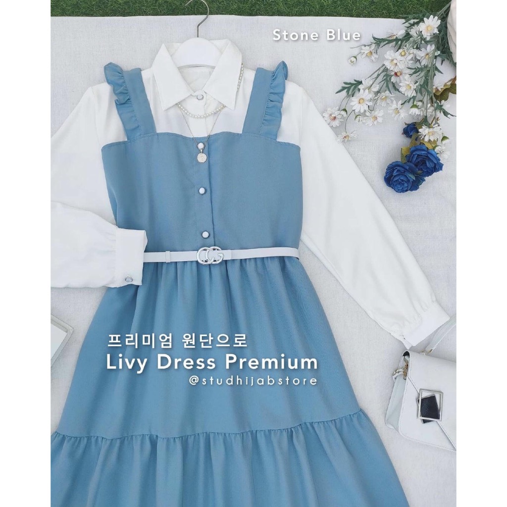 [TERBARU 2025] Baju Gamis Syari Remaja Wanita Kekinian Livy Maxy / Baju Lebaran Remaja 2025