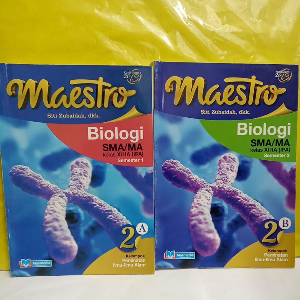 BUKU MAESTRO BIOLOGI UNTUK SMA KELAS 11 SEMESTER 1 DAN 2 KURIKULUM 2013 (BEKAS ORI)